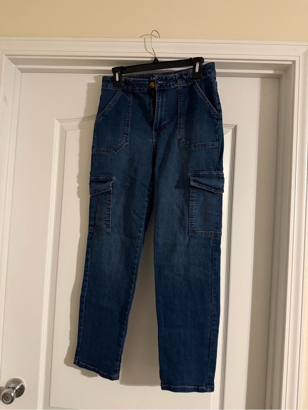 d. jeans Relaxed Dark Blue Cargo Jeans